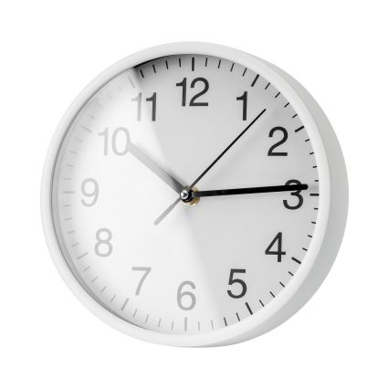 Orologio da parete diametro 20 cm 1xAA bianco/nero