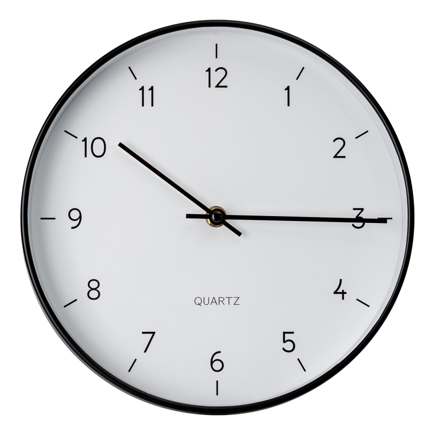 Orologio da parete diametro 25 cm 1xAA nero/bianco