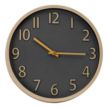 Orologio da parete diametro 30 cm 1xAA oro/grigio