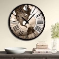 Orologio da parete diametro 50 cm 1xAA marrone