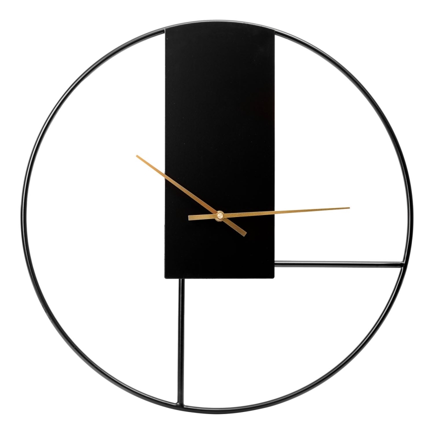 Orologio da parete diametro 50 cm 1xAA nero/oro