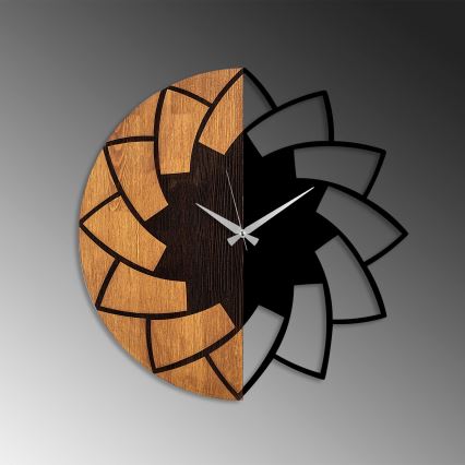 Orologio da parete diametro 56 cm 1xAA legno/metallo