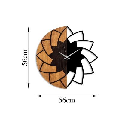 Orologio da parete diametro 56 cm 1xAA legno/metallo