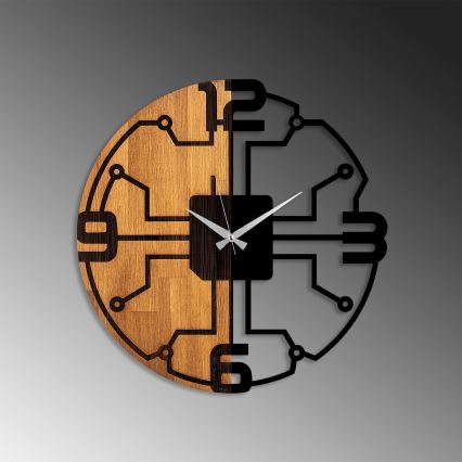 Orologio da parete diametro 56 cm 1xAA legno/metallo