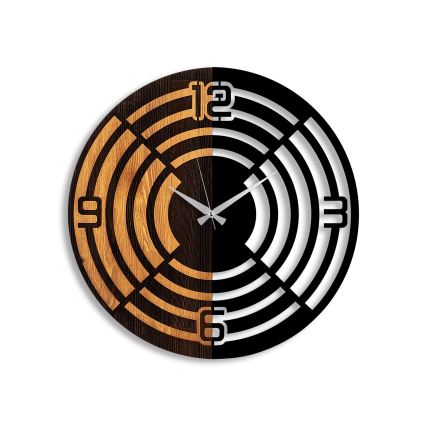 Orologio da parete diametro 56 cm 1xAA legno/metallo
