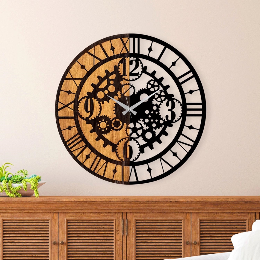Orologio da parete diametro 56 cm 1xAA legno/metallo