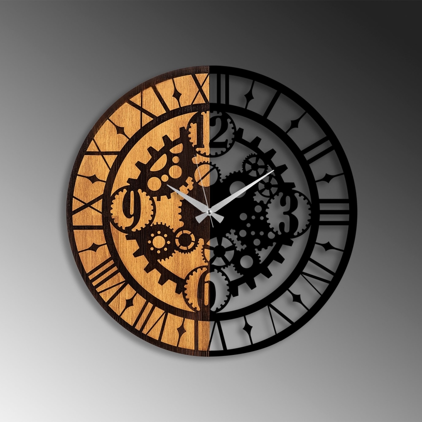 Orologio da parete diametro 56 cm 1xAA legno/metallo