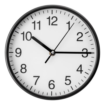 Orologio da parete Ø 20 cm 1xAA nero/bianco