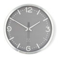 Orologio da parete Ø 30,5 cm 1xAA cromo opaco/grigio