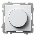 Ospel - Dimmer rotativo senza cornice SONATA bianco