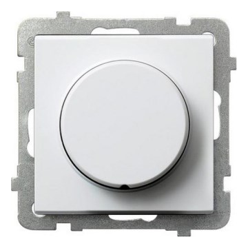 Ospel - Dimmer rotativo senza cornice SONATA bianco