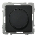Ospel - Dimmer rotativo senza cornice SONATA nero