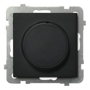 Ospel - Dimmer rotativo senza cornice SONATA nero
