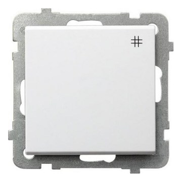 Ospel - Interruttore a croce senza cornice n. 7 SONATA bianco