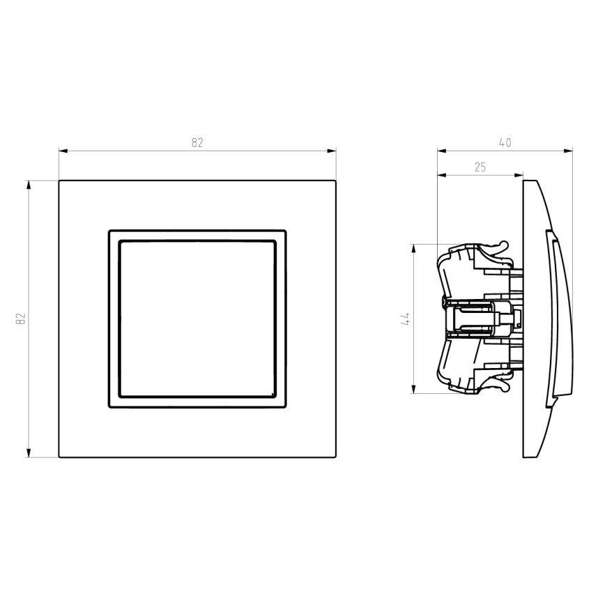 Ospel - Interruttore triplo senza cornice n. 1+1+1 ARIA bianco