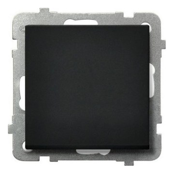 Ospel - Interruttore unipolare senza cornice 1 modulo SONATA nero