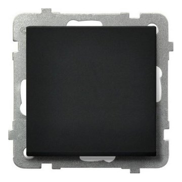 Ospel - Interruttore unipolare senza cornice n. 1/0 SONATA nero