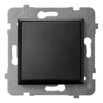 Ospel - Interruttore unipolare senza cornice n. 1 ARIA nero