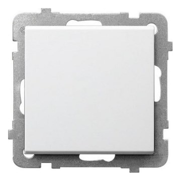Ospel - Interruttore unipolare senza cornice n. 1 SONATA bianco