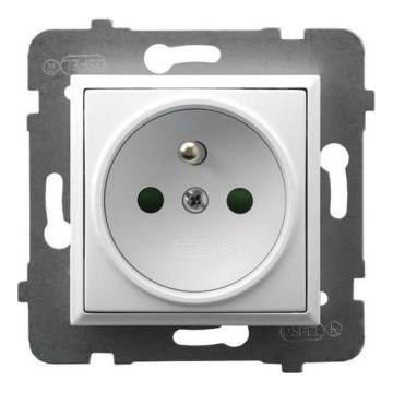 Ospel - Presa da parete senza cornice 230V ARIA bianca