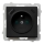 Ospel - Presa domestica senza placca 230V + 1xUSB-A + 1xUSB-C SONATA nera