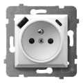 Ospel - Presa elettrica domestica senza cornice 230V + 1xUSB-A + 1xUSB-C ARIA bianca