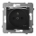 Ospel - Presa esterna domestica senza cornice 230V ARIA IP44 nera