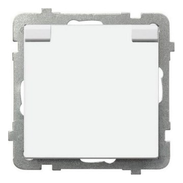 Ospel - Presa esterna per uso domestico senza cornice 230V SONATA IP44 bianca