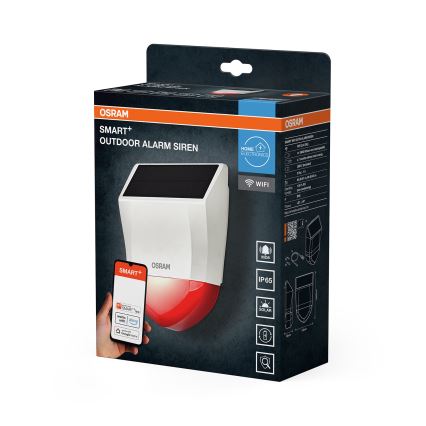 Osram - Allarme solare per esterni SMART+ 5V IP65 Wi-Fi