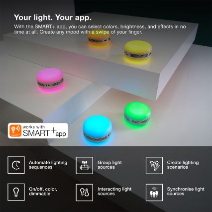 Osram - Altoparlante LED RGB dimmerabile SMART+ MACARON LED/1,75W/3,7V 450 mAh verde