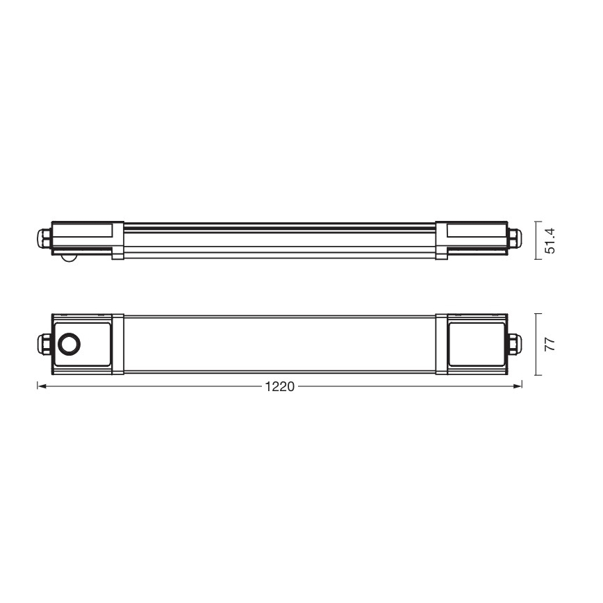 Osram - Apparecchio fluorescente tecnico a LED con sensore crepuscolare e di movimento SUBMARINE LED/36W/230V 122 cm IP65