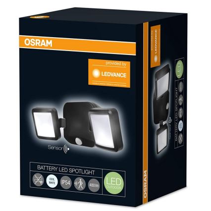 Osram - Applique a LED da esterno con sensore BATTERY 2xLED/10W/6V IP54