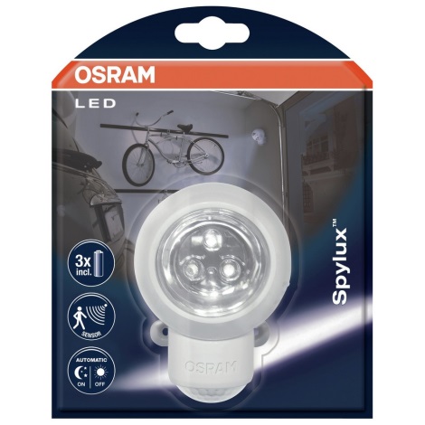 Osram - Applique a LED da esterno con sensore SPYLUX 1xLED/0,3W/4,5V