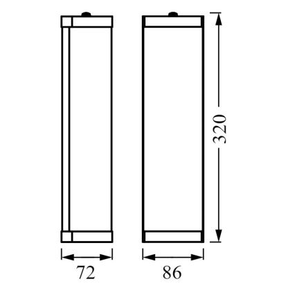 Osram - Applique da bagno BATHROOM CLASSIC 2xE14/12W/230V IP44