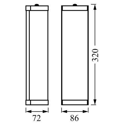 Osram - Applique da bagno BATHROOM CLASSIC 2xE14/12W/230V IP44 cromo lucido