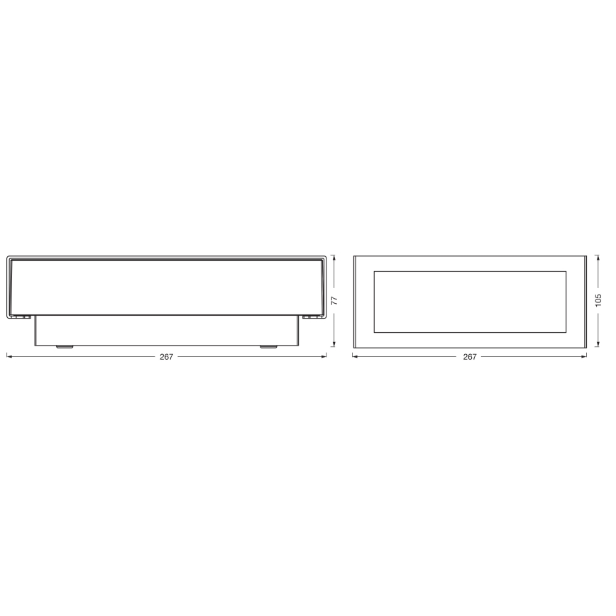 Osram - Applique da esterno a LED ENDURA STYLE LED/10W/230V IP54 antracite
