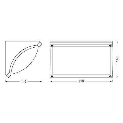 Osram - Applique da esterno ENDURA CLASSIC 1xE27/40W/230V IP54 antracite