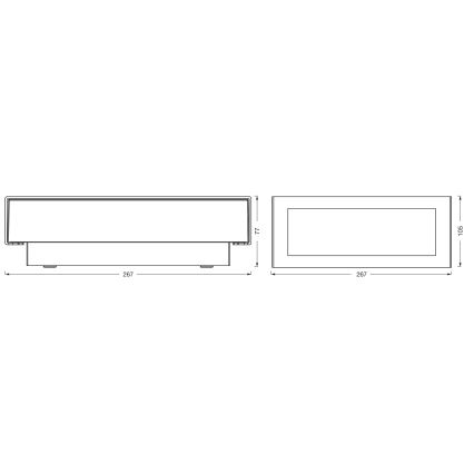 Osram - Applique da esterno ENDURA STYLE LED/10W/230V IP54 antracite