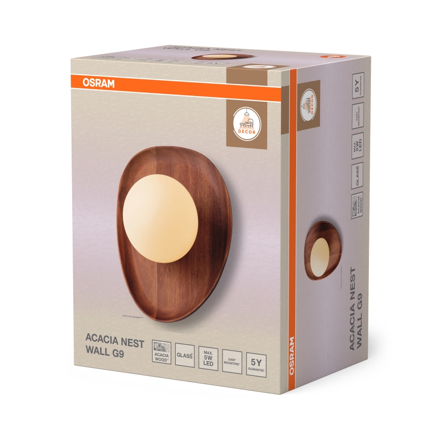 Osram - Applique da parete ACACIA NEST 1xG9/5W/230V in acacia