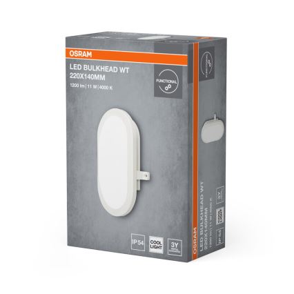 Osram - Applique LED da esterno BULKHEAD LED/11W/230V IP54 bianca