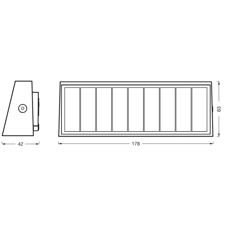 Osram - Lampada da parete solare a LED dimmerabile ENDURA STYLE LED/7,1W/4,2V 2000 mAh IP44 antracite