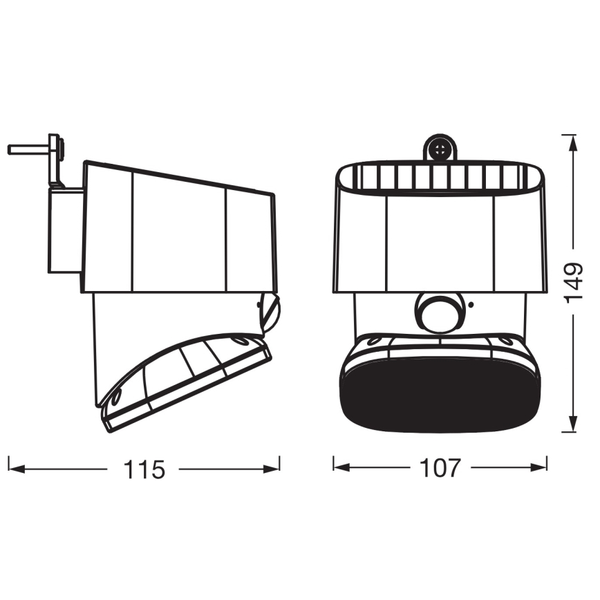 Osram - Lampada da parete solare a LED con sensore ENDURA STYLE LED/10,3W/4,2V 2000 mAh IP54 antracite
