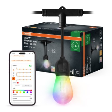Osram - Catena luminosa da esterno LED RGB dimmerabile SMART+ STRING 12xLED/230V 7,47m IP44 Wi-Fi