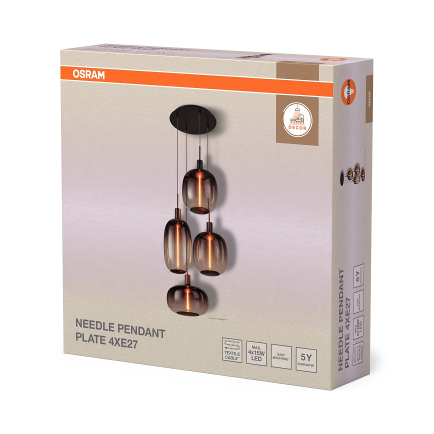 Osram - Cavo di alimentazione NEEDLE PENDANT 4xE27/25W/230V antracite