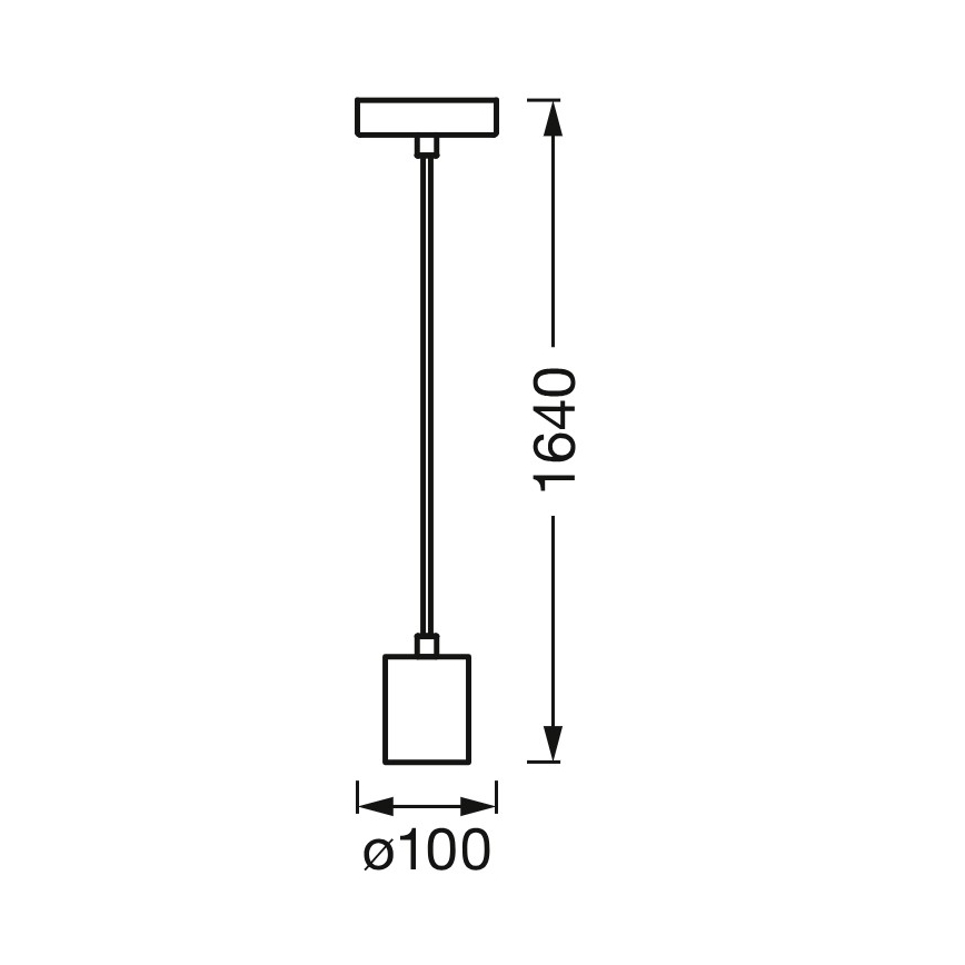 Osram - Cavo di alimentazione PENDULUM ROUND 1xE27/15W/230V dorato