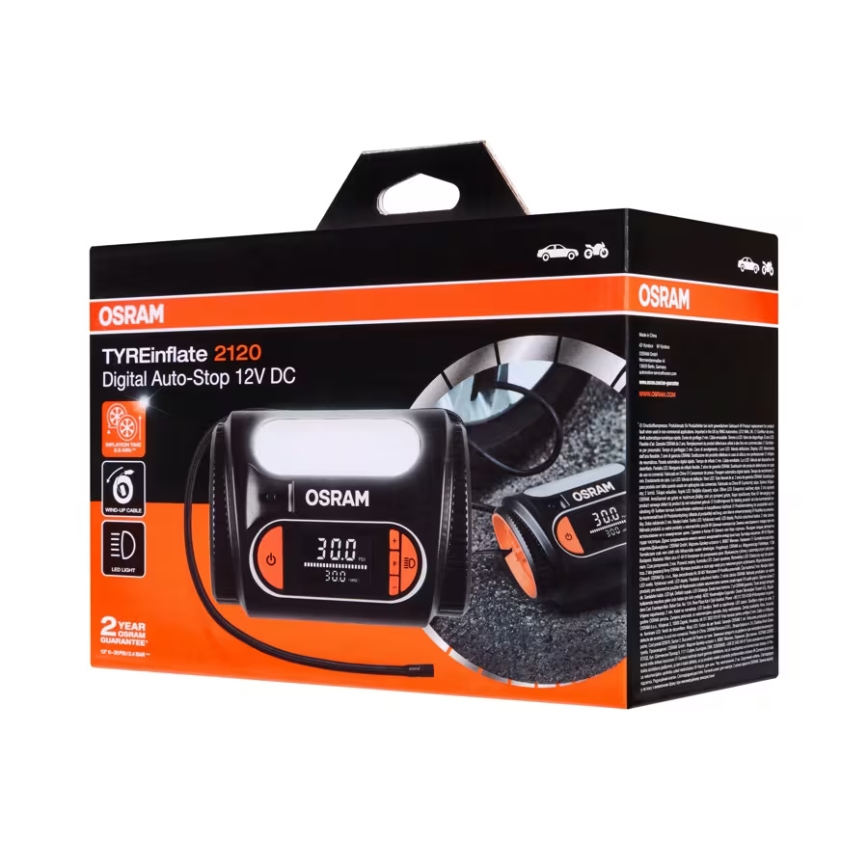 Osram - Compressore digitale per pneumatici TYREinflate 2120 180W/12V