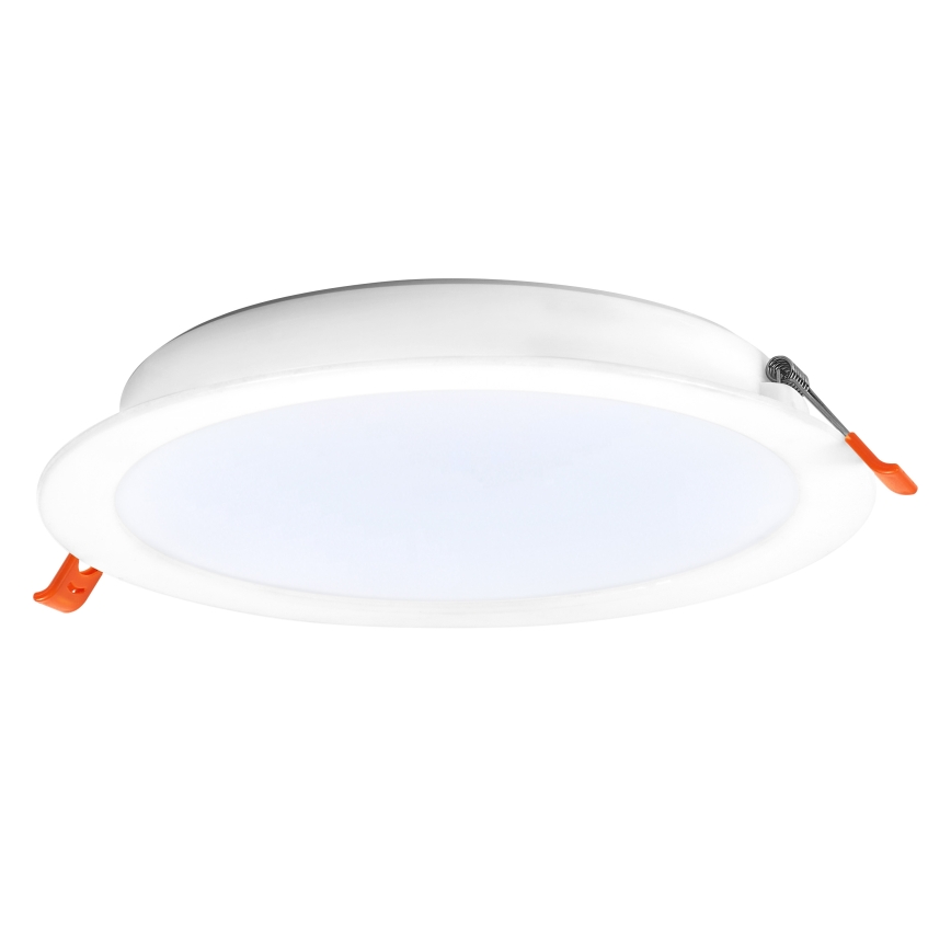 Osram - Set da 6 faretti da incasso LED ESSENTIAL, 18 W, 230 V, 6500 K, Ø 22 cm, bianco