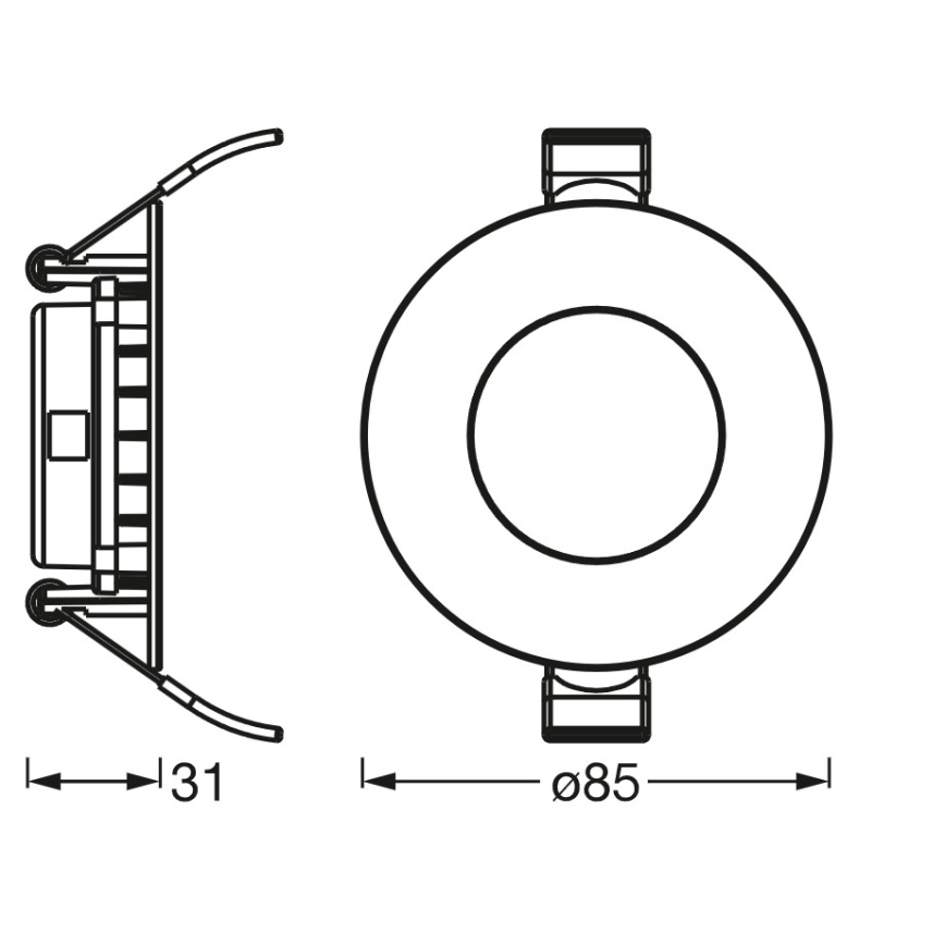 Osram - Downlight LED dimmerabile da incasso SMART+ LED/4,5W/230V 3000-6500K Wi-Fi