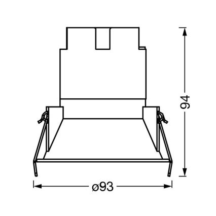 Osram - Faretto da incasso LED SPOT TWIST LED/10W/230V 3000K Ø 9,3 cm bianco/nero