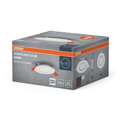 Osram - Faretto da incasso SLIM LED/4,5W/230V 4000K